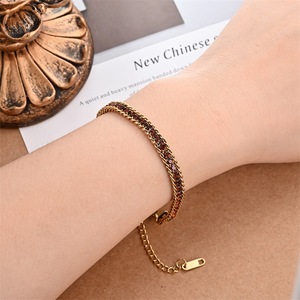 Bracelet en diamant entièrement pavé, taille baguette, synthétique, cultivé en laboratoire, unisexe, pour usage quotidien, design géométrique, origine Jinhua - Product Image 2
