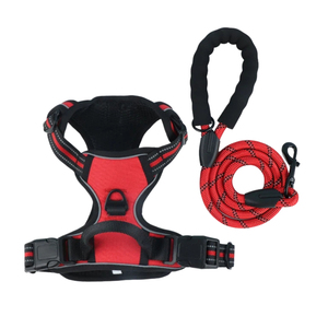 Wholesale Custom Adjustable Nylon <b>Reflective</b> Pet <b>Dog</b> <b>Harness</b> and Leash Set No Pull Luxury Small Medium Large Pet <b>Dog</b> <b>Harness</b> - Product Image 6