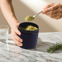 Kit de boîtes hermétiques en acier inoxydable à large ouverture de 600 ml pour café, thé, matcha et poudre de protéines