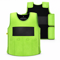 Gilet lesté pour enfants en tissu color block, intégration sensorielle, compression réglable, autisme, TDAH, 18 oz, 21x14 pouces, vente en gros