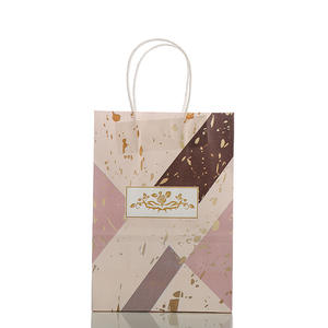 ถุงกระดาษคราฟท์ลายจุดผมตรง/ชุดลายหินอ่อนบรรจุภัณฑ์ที่สวยงามกระเป๋าถือใช้งานได้หลากหลายทนทานผลิตในเวียดนาม - Product Image 3