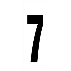 Numero Adesivo 46x140 mm. No. 7 - Product Image 1