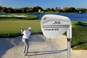 Mazel 2022 Mới Phong Cách Giả Mạo Hài Hòa Nêm 52 56 60 Độ Golf Bàn là Thép Bạc Unisex Cao Su - Product Image 6