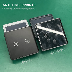 Interruttore a Muro <span class=keywords><strong>Smart</strong></span> Living a 2 Vie con Vetro Curvo, Controllo Wireless Zigbee 10A, Supporta 240V, Timer, Controllo Vocale, App <span class=keywords><strong>Smart</strong></span> Life - Product Image 3
