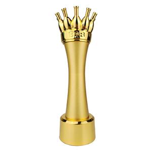 新しいアイデアカスタム35cmサッカーアワードカップゴールドワイングラスセット1ピーストロフィーメダル & プラーク - Product Image 5