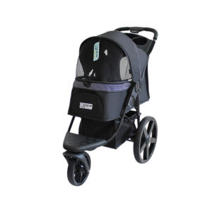 ओएम ओडम फैक्टरी थोक आउटडोर चलने फोल्डेबल तीन पहियों पालतू कुत्ते बिल्ली स्टलर पालतू जानवर ट्राली - Product Image 5