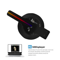 MissYou Proyector de Hologramas 3D con 96 LED, Diámetro de 11 cm, Control Remoto, Pantalla Publicitaria, Ventilador con APP/WiFi, Modelo MS10-T1, 5V, 1 Año de Garantía