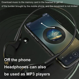 Mới không thấm nước xương dẫn không dây blotooth 5.3 Tai nghe đúng xương truyền Plug-in không tai chuyển động blotooth Tai nghe EA - Product Image 6