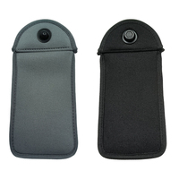 Pochette de téléphone à fermeture à pression en tissu polyester personnalisée à faible MOQ pour iPhone 18 Pro Max et toutes marques de téléphones, avec protection anti-signaux