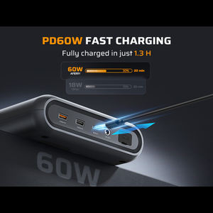 Multifunctioneel Voertuig Jump Starter <span class=keywords><strong>Mini</strong></span> Power Bank 27500Mah Type-C Ingang 3a/20V Natrium-Ion Batterij Auto Jump Starter - Product Image 4