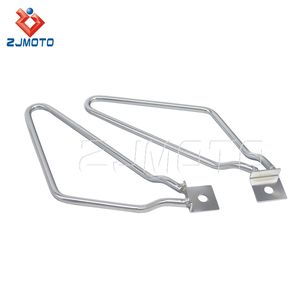 Support de sac de <span class=keywords><strong>selle</strong></span> en acier pour moto, pour <span class=keywords><strong>Harley</strong></span> <span class=keywords><strong>Sportster</strong></span> Iron 883, Dyna Fat Bob FXDF, monture latérale - Product Image 4