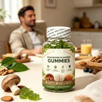 Édulcorant Artificiel Végétal, Étiquette Nettoyante, Sans Conservateurs, Gommes Aromatisées aux Champignons