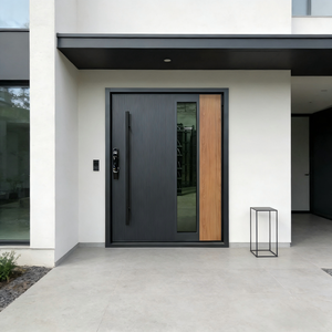 Puerta de Entrada Principal de Lujo de Primera Calidad, Moderna, Pivotante, de Aluminio - Product Image 1