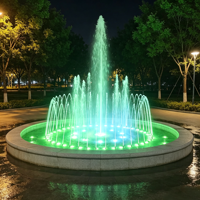 Solution de spectacle aquatique compacte avec laser synchronisé, musique et éclairage LED RGB pour parcs, lacs, piscines, hôtels, complexes hôteliers, villas et fontaines