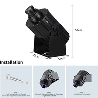 Projecteur de marquage de passage piétonnier extérieur de haute qualité, étanche IP67, projecteur publicitaire rotatif, lampe de projection 400w 1000w
