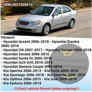 Bouchon d'huile moteur Hyundai Kia 2651026610 en nylon pour Tucson Elantra i30 Sportage Rio Sorento 05-22 - Product Image 5