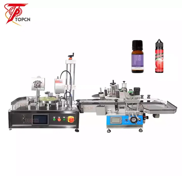 Mini Size Table Top Automatic 2ml 3ml 5ml 10ml Perfume Essential Oil Roll On Glass Bottle Filling Capping Machine Compact