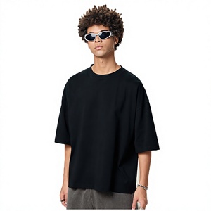 เสื้อยืดโอเวอร์ไซส์ทรงหลวมสำหรับผู้ชาย ผ้าฝ้ายนุ่ม ใส่ได้ทุกวัน รับผลิตแบบ OEM ODM เสื้อยืดทรงหลวมสำหรับผู้ชาย - Product Image 1
