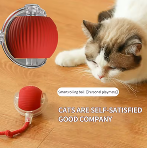 Nuevo Juguete Eléctrico para Gatos con Bola Rodante, de Silicona, Ecológico, Divertido, Interactivo, Educativo y Moderno para Uso en Interiores - Product Image 1