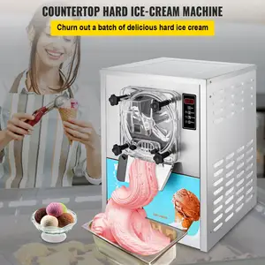 하드 아이스크림 기능이있는 실제 4 개의 소형 소프트 아이스크림 기계가 모터 및 밀 재료로 실행됩니다.