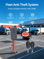 Traceur GPS 4G pour véhicule avec alarme sonore, module 7670SA LTE Cat1, dispositif de suivi de voiture filaire, contrôle à distance par clé, antivol