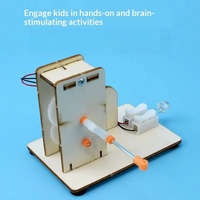 Kit STEM Générateur à manivelle DIY en bois, Expérience scientifique sur l'électricité et la physique, Jouet éducatif, Cadeau de rentrée scolaire, Vente en gros