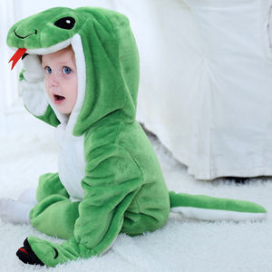 TONWHAR Unisex Kids Jumpsuit 3D Animal Series Dress up Costume con cierre de cremallera Diversión para niños - Product Image 2