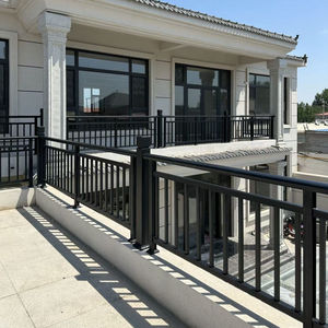 Pagar penjaga tahan korosi paduan aluminium Modern Garansi 3 tahan-diy Villa halaman luar ruangan pagar balkon Total - Product Image 2