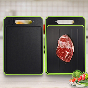 Planche de décongélation rapide pour aliments surgelés, plateau de décongélation en plastique et céramique pour viande congelée, planche à découper - Product Image 3