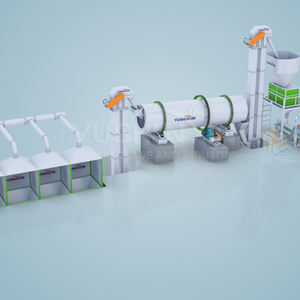 Ligne de production automatique d'engrais composté, machine de fabrication d'engrais organique, capacité 1-2T/H, 2000kg - Product Image 1