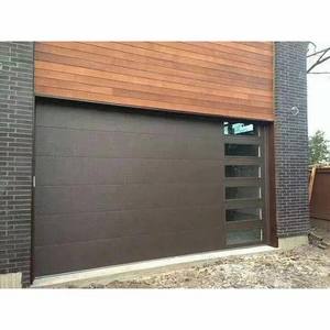 <span class=keywords><strong>Porte</strong></span> <span class=keywords><strong>de</strong></span> <span class=keywords><strong>garage</strong></span> sectionnelle en verre trempé avec cadre en aluminium noir électrique, <span class=keywords><strong>prix</strong></span> <span class=keywords><strong>de</strong></span> gros, acier galvanisé, villa moderne, application - Product Image 3