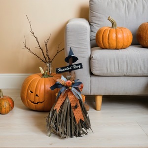 <span class=keywords><strong>Halloween</strong></span> KTV Store Articles de décoration de la maternelle: Couronne de sorcière épouvantail citrouille épouvantail balai décorations suspendues - Product Image 4
