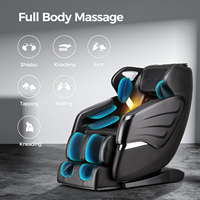 Sillón de Masaje Shiatsu 4D 2026 de Cuerpo Completo con Gravedad Cero, Riel SL, Reclinable, Escaneo Corporal, Doble Calefacción y Rodillos para Pies - Almacén de EE. UU.