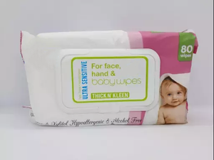 कारखाने की आपूर्ति डर्मेटोलॉजिकल रूप से परीक्षण जैविक चिपचिपा चेहरा और हाथ बेबी वाइप्स - Product Image 6