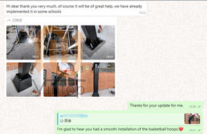 Système de panier de <span class=keywords><strong>basket</strong></span> professionnel réglable en hauteur pour l'extérieur et l'intérieur, avec panneau arrière en verre trempé incassable - Product Image 6
