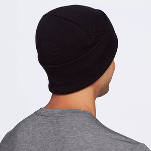 <span class=keywords><strong>Bonnet</strong></span> en laine mérinos pour hommes ZM-963 léger et chaud pour l'hiver avec étiquette tissée logo trois couleurs - Product Image 5