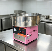 Mesin Pembuat Gula Kapas Komersial Baokang HGC-03 Bertenaga Gas, Bahan Stainless Steel, Peralatan Snack Kustom 1000W