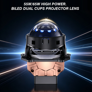 ไฟหน้าโปรเจคเตอร์แบบ Bi-<span class=keywords><strong>LED</strong></span> 55W/65W ในระบบไฟส่องสว่างอัตโนมัติ พร้อมเลนส์โปรเจคเตอร์แบบ Bi-<span class=keywords><strong>LED</strong></span> ที่มีไฟสูงและไฟต่ำ - Product Image 1