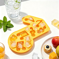 Moule en silicone pour chocolat en forme de note de musique, qualité alimentaire, réutilisable, pour bonbons, glaçons, pâtisserie, gelée, fabrication de bonbons