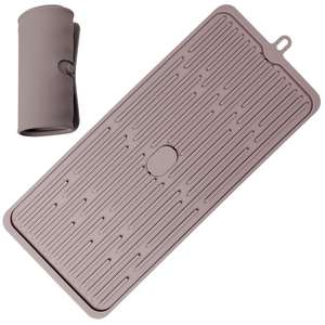 Tovaglietta da tavolo da cucina antiscivolo resistente al calore in <span class=keywords><strong>Silicone</strong></span> gomma per asciugare i piatti tappetino di protezione da banco - Product Image 1