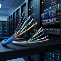Câble réseau Ethernet Cat5e UTP BC, haute qualité, gaine intérieure/extérieure, fil LAN 4 paires