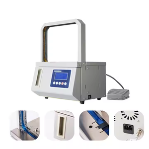 Nhỏ bán tự động Máy đóng đai với bơm cho 220 mét * 170 mét hộp thực phẩm và đồ uống bao bì nhà máy giá - Product Image 5