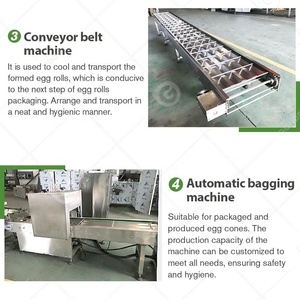 Boulanger de morsure de cône de crème glacée de <span class=keywords><strong>neige</strong></span> de gaufre de sucre automatique industrielle commerciale font la vente de machine - Product Image 4
