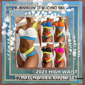 Nuevo Conjunto de Bikini de 2 Piezas para Mujer, Cintura Alta, con Tiras, en Spandex/Nylon, Modelo 2026 - Product Image 2