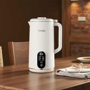 Máquina para Leche <span class=keywords><strong>de</strong></span> Soya Doméstica 110V Automática Sin Filtro, Preparador <span class=keywords><strong>de</strong></span> Alimentos para Bebés, Diseño Silencioso, Temporizador <span class=keywords><strong>de</strong></span> 12H, Diez Cuchillas <span class=keywords><strong>de</strong></span> Molienda Fina - Product Image 1