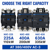 Contacteur CA robuste CHINT NXC-225 NXC-400 NXC-630 225A 400A 630A 110kW 200kW 335kW pour commande de moteur