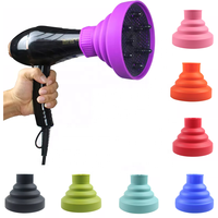 Diffuseur de sèche-cheveux pliable universel résistant à la chaleur, souffleur pour cheveux bouclés, diffuseur de sèche-cheveux pliable en Silicone