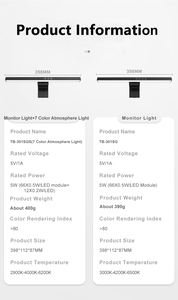 RGB <strong>Computer</strong> Monitor <strong>Lamp</strong> <strong>Led</strong> Smart Monitor Light Bar Touch Control Dimmable Desk <strong>Lamp</strong> <strong>Led</strong> Monitor USB Lighting for PC Laptop - Product Image 6