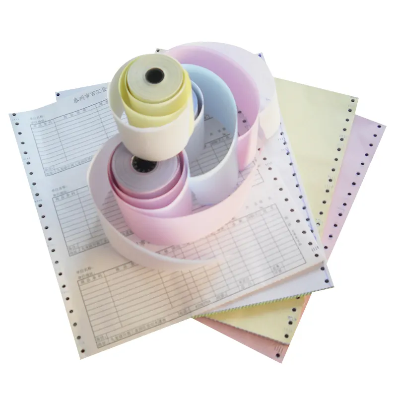 Первоклассный трехкомпонентный струйный принтер для копировальной бумаги без карбона, размер букв (8 1/2x11 дюймов), Белый/канарский/розовый