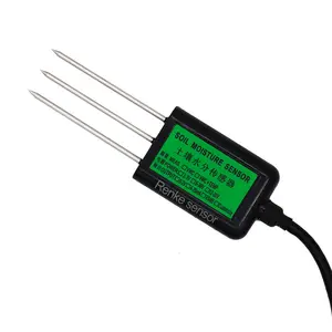 RS485 Temperatura del suelo Humedad Sensores EC Sensor de conductividad de humedad del suelo